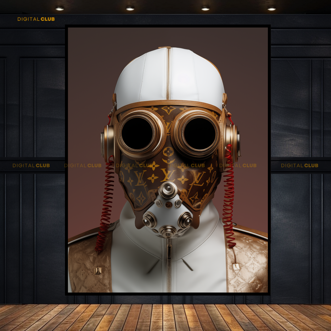 Louis Vuitton Leather Mask & Jacket Premium Wall Art