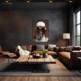 Louis Vuitton Leather Mask & Jacket Premium Wall Art