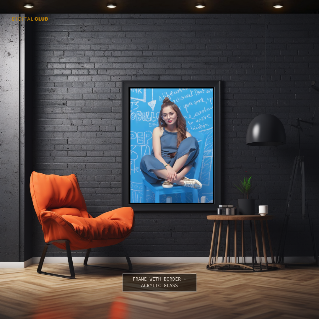 Hania Amir Pakistani Actress Premium Wall Art