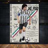 Alessandro Del Piero Italy Football Premium Wall Art