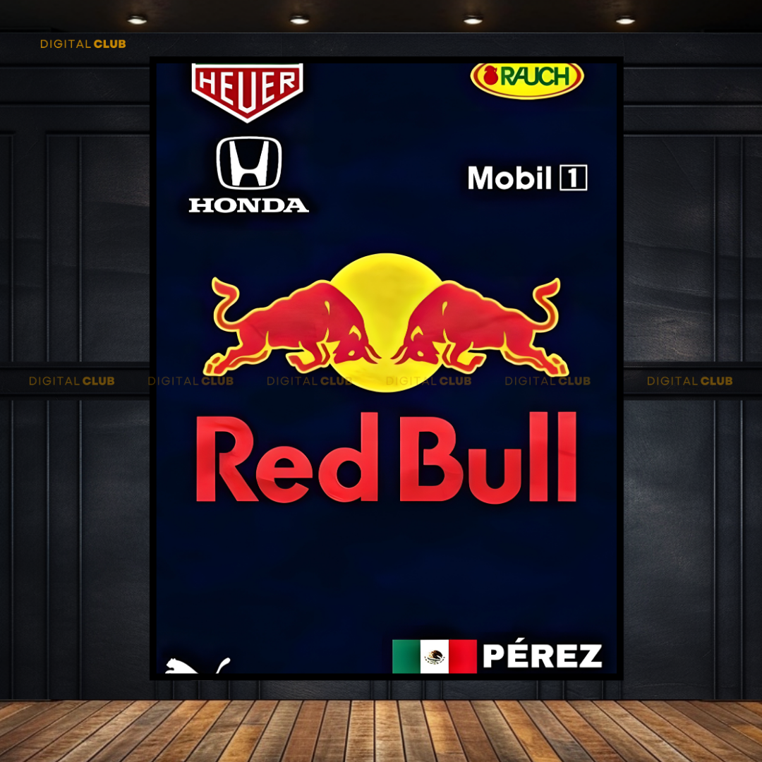 Red Bull Logo F1 Premium Wall Art