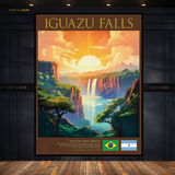 Iguazu Falls Brazil Premium Wall Art