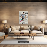 Alessandro Del Piero Italy Football Premium Wall Art