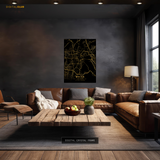 Mecca - Saudi Arabia - MAP - Premium Wall Art