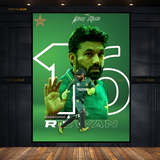 Muhammad Rizwan Pakistan Cricket Premium Wall Art