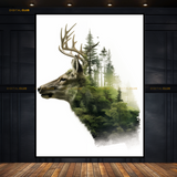 Deer Rainforest - Animal & Wildlife Premium Wall Art