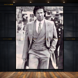 Imran Khan Black & White Premium Wall Art