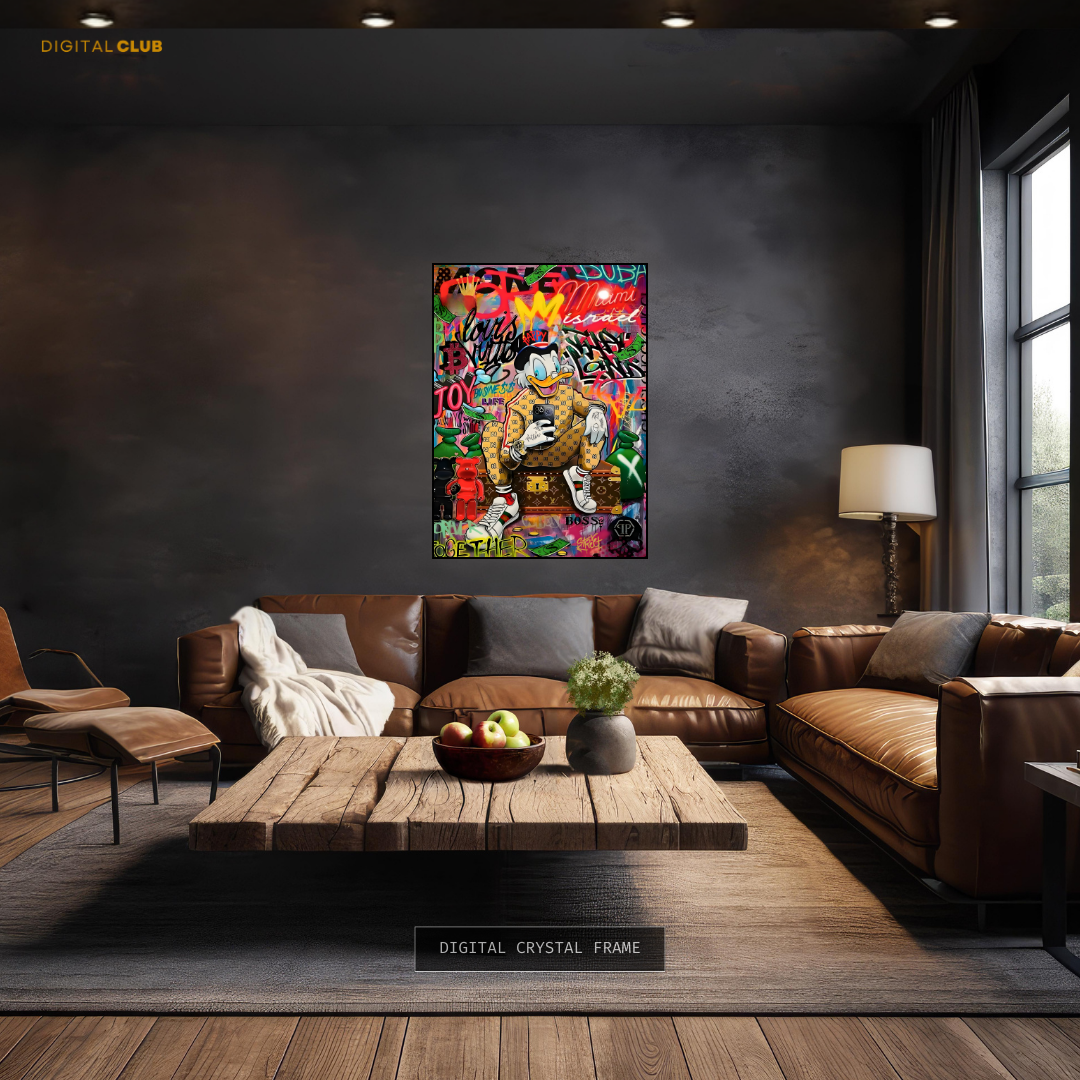 Donald Duck x Gucci - Pop ART - Premium Wall Art
