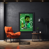 Muhammad Rizwan Pakistan Cricket Premium Wall Art