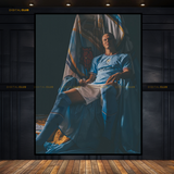 Manchester City Erling Haaland Fitness Premium Wall Art