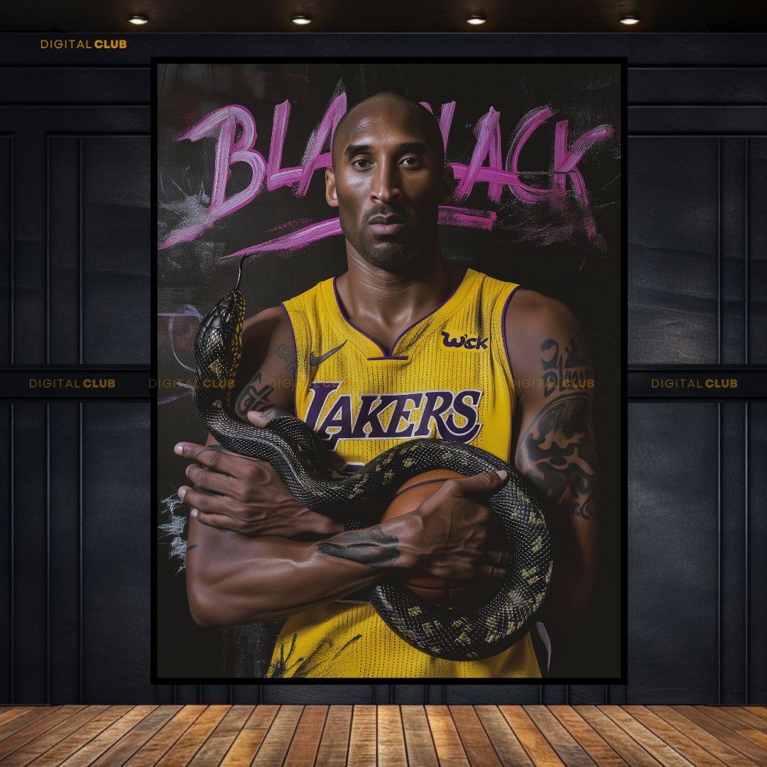 Kobe Bryant Black Mamba Premium Wall Art