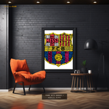 Barcelona FC - Logo Artwork - Premium Wall Art