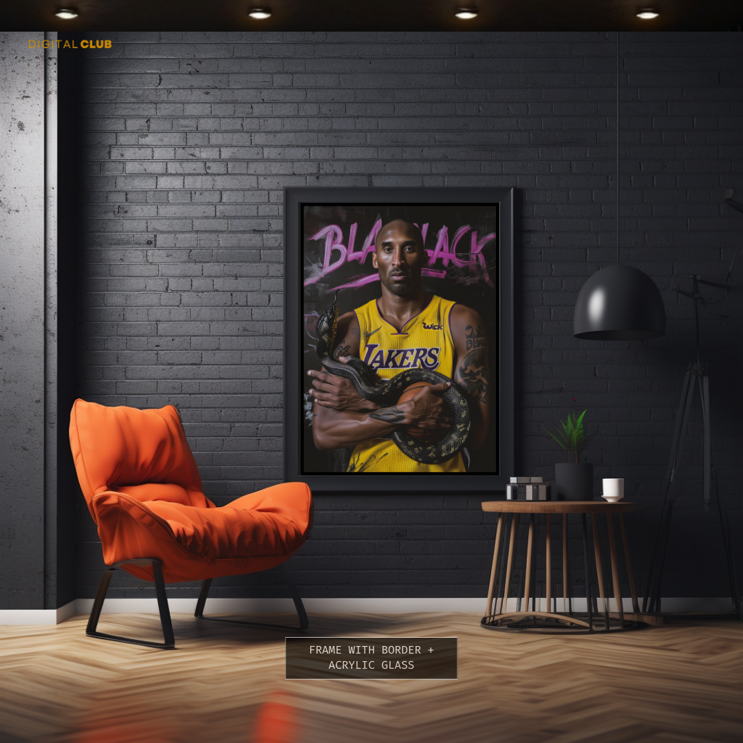 Kobe Bryant Black Mamba Premium Wall Art