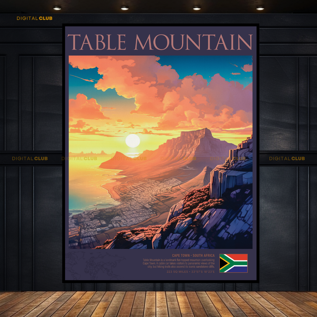 Table Mountain Premium Wall Art
