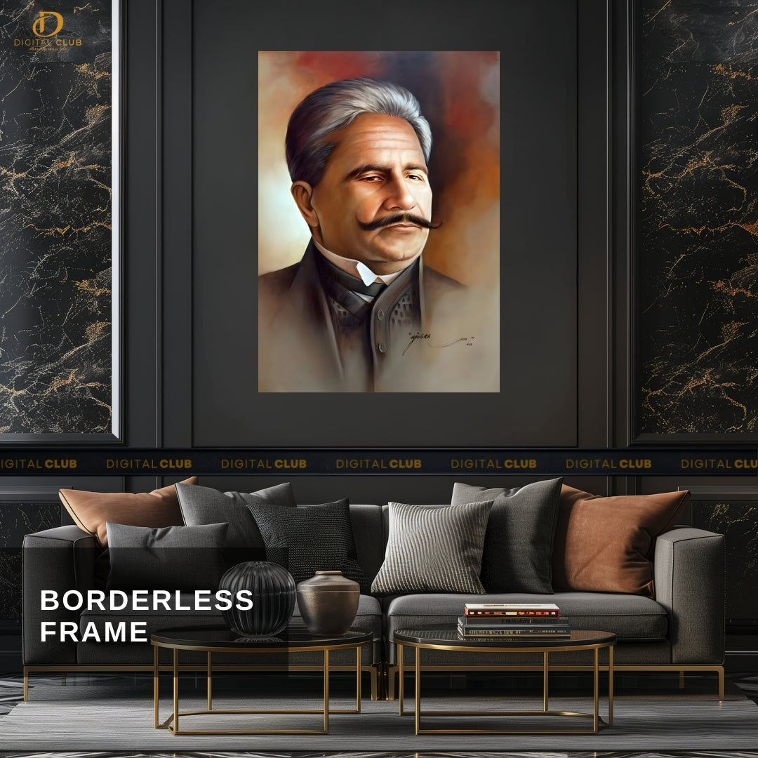 Dr Allama Iqbal - Poet - Premium Wall Art