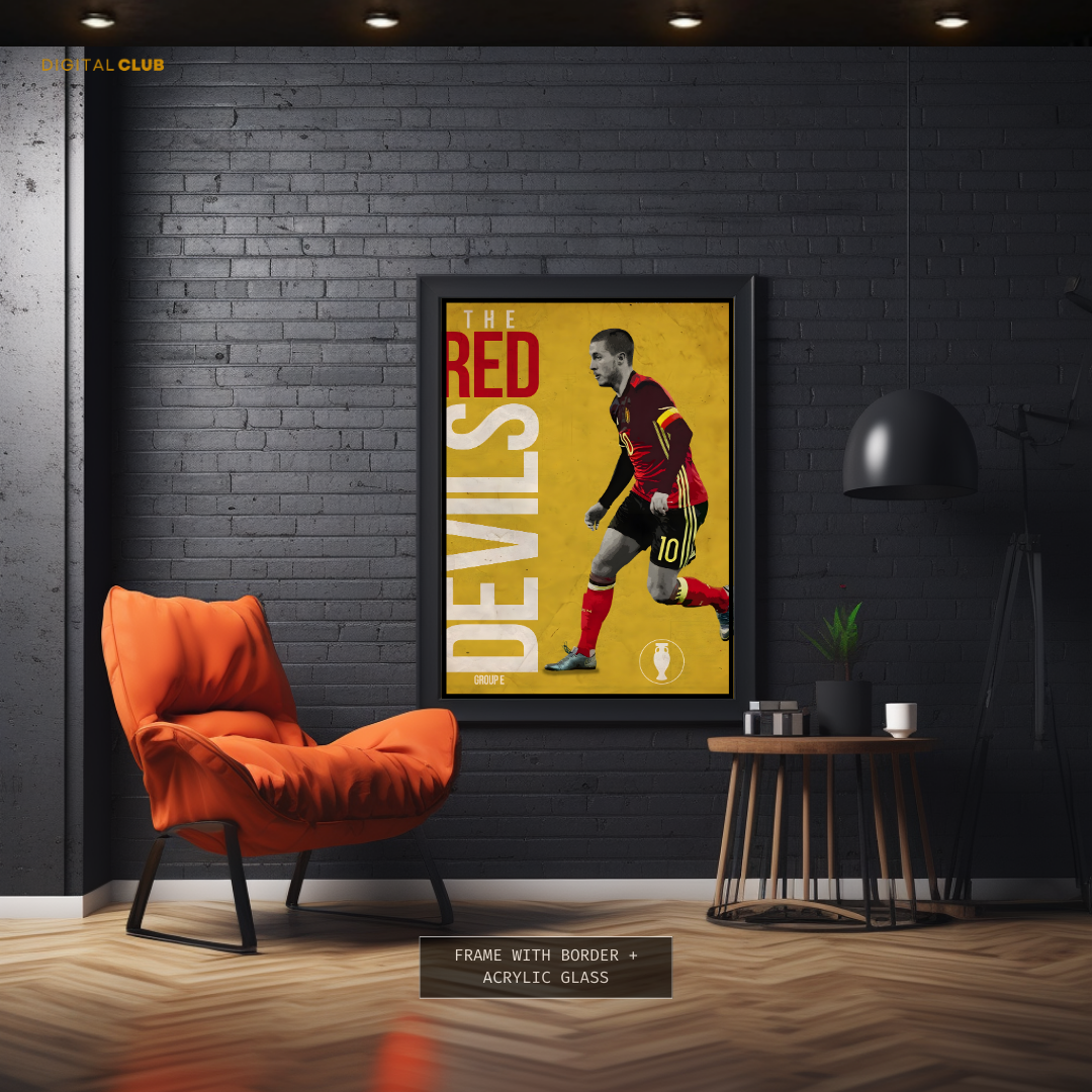 The Red Devils - Football - Premium Wall Art