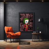Joker Batman - Cartoon Artwork - Premium Wall Art