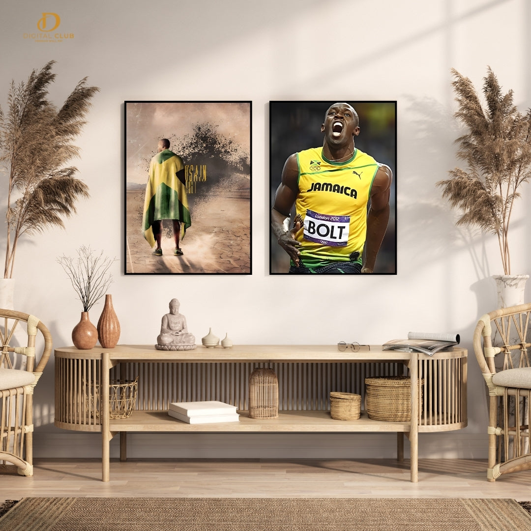 Usain Bolt - 2 Panel Wall Art