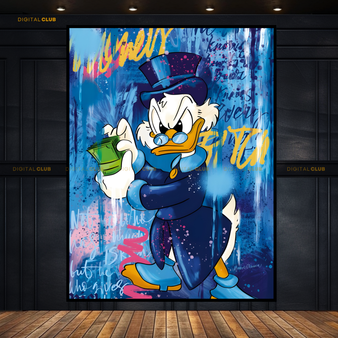 Donald Duck Disney Cartoon Premium Wall Art