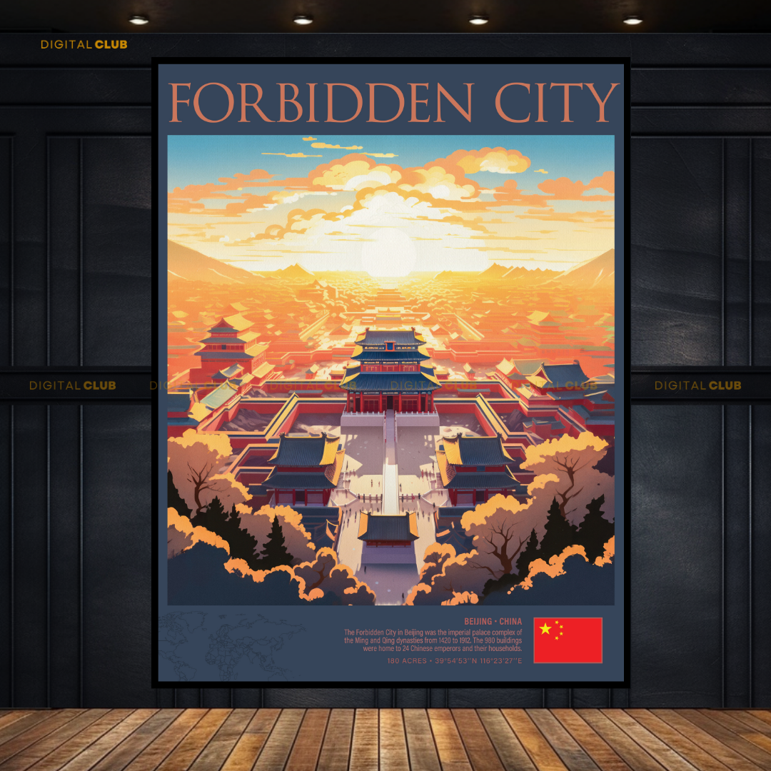 Forbidden City CHINA Premium Wall Art