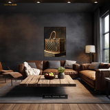 Louis Vuitton Leather Briefcase Pattern Premium Wall Art
