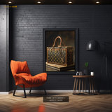 Louis Vuitton Leather Briefcase Pattern Premium Wall Art