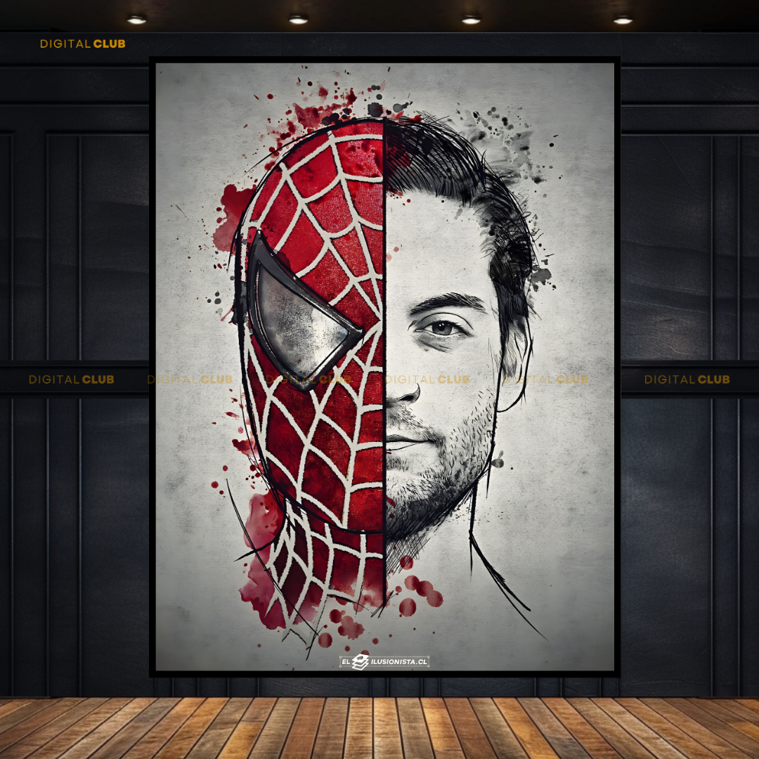 Spider Man - Movie Artwork - Premium Wall Art