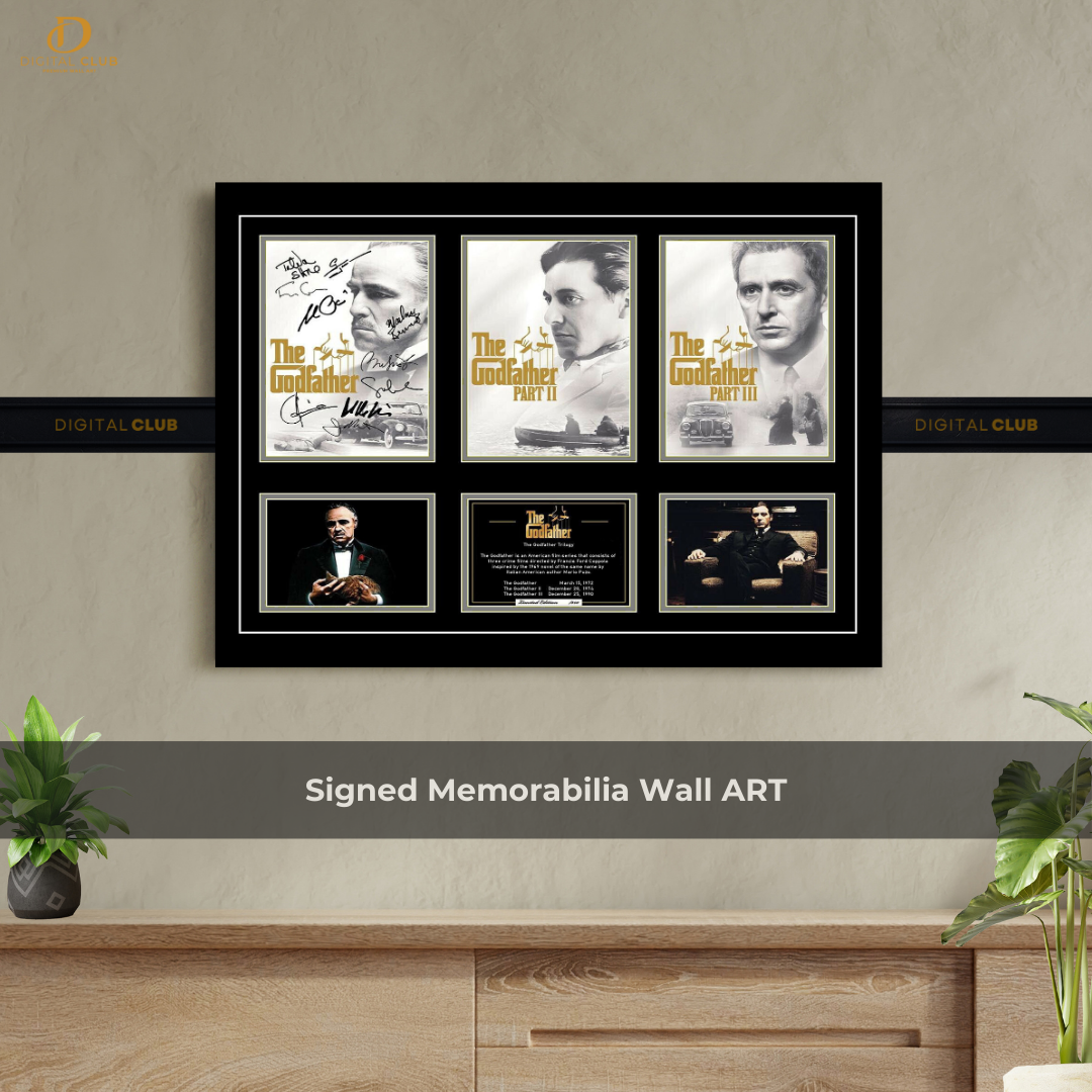 Godfather Trilogy - Signed Memorabilia - Wall Art