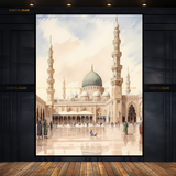Masjid e Nabwi - 3  Madina Islamic Premium Wall Art