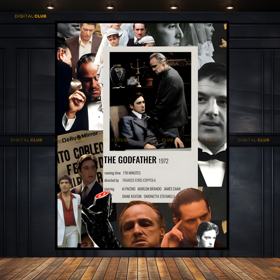 The Godfather Brando & Alpacino Premium Wall Art