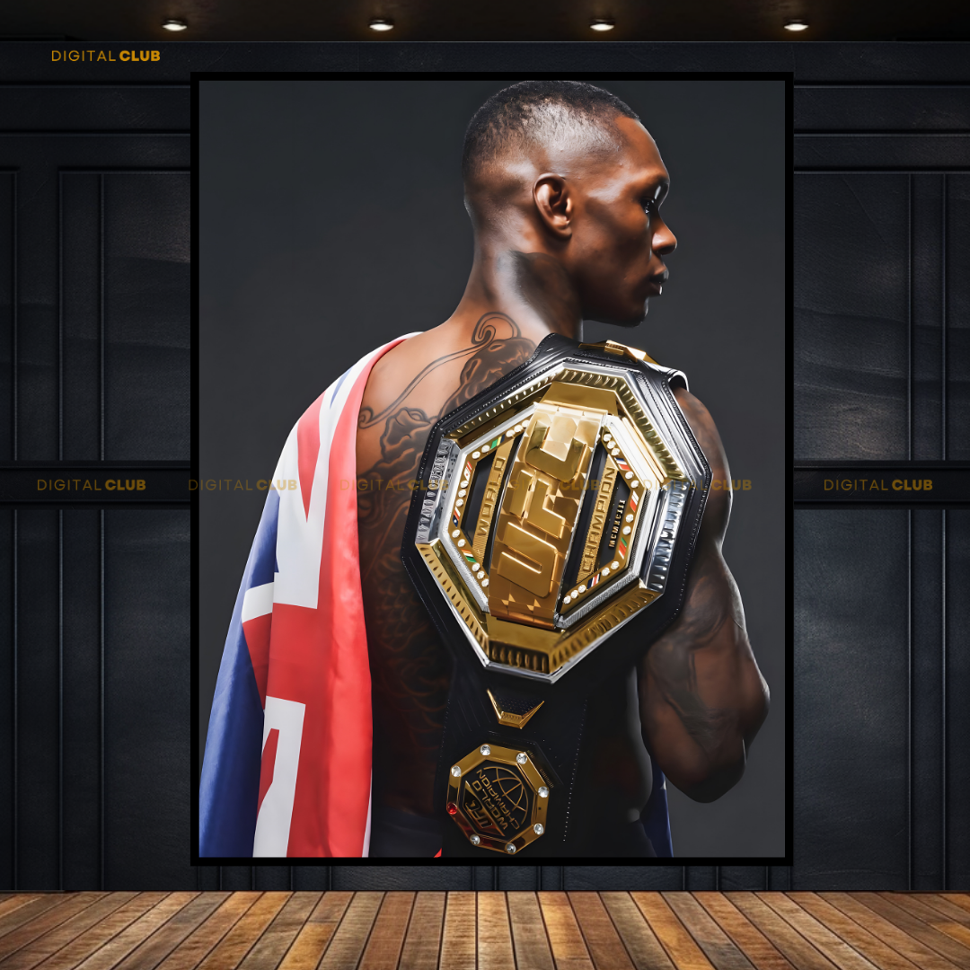 Israel Adesanya World Champ UFC Premium Wall Art