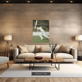 Imran Khan Batting Pakistan Cricket Premium Wall Art