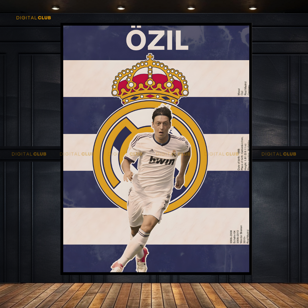 Ozil Real Madrid - Football - Premium Wall Art