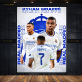 Kylian Mbappe Football Premium Wall Art