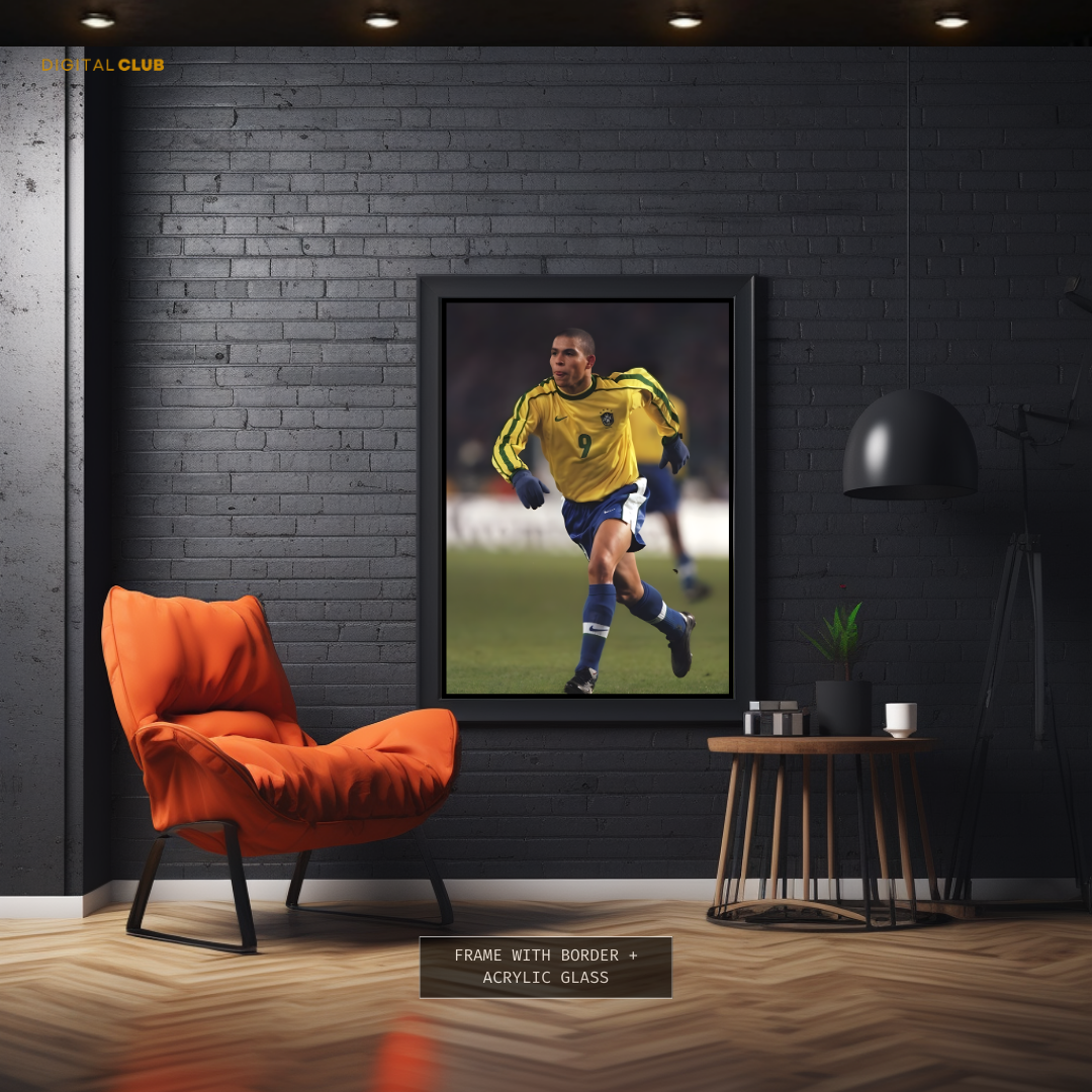 Ronaldo 9 Brazil - Premium Wall Art