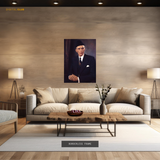 Quaid-e-Azam Muhammad Ali Jinnah Premium Wall Art