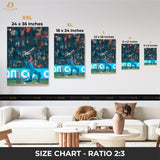 Virat Kohli 3 - Cricket - Premium Wall Art