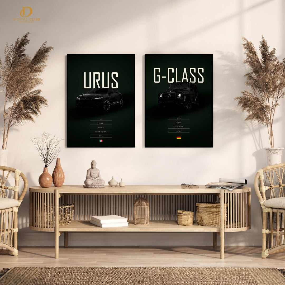 Urus & G Class Artwork - 2 Panel Wall Art