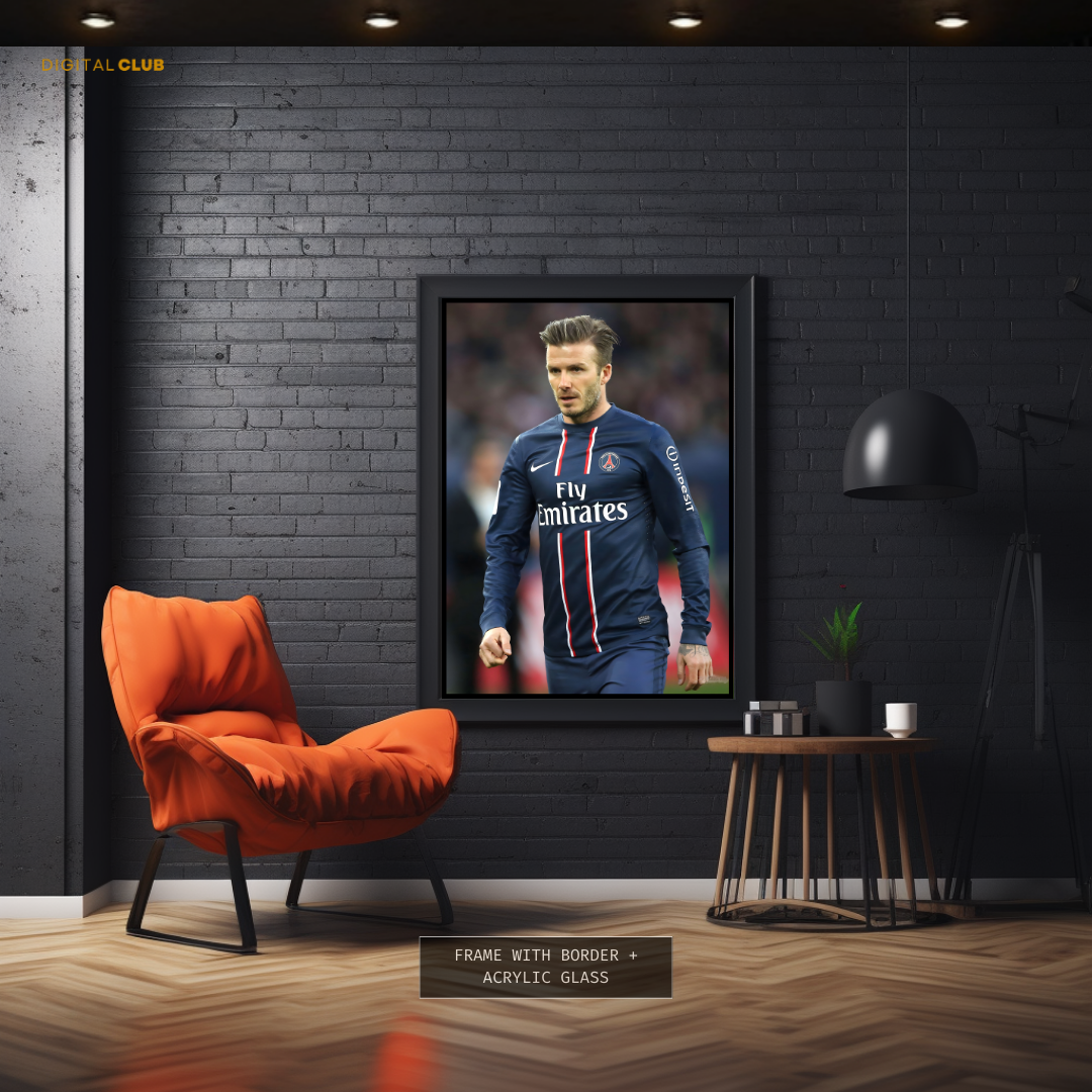 David Beckham PSG Premium Wall Art