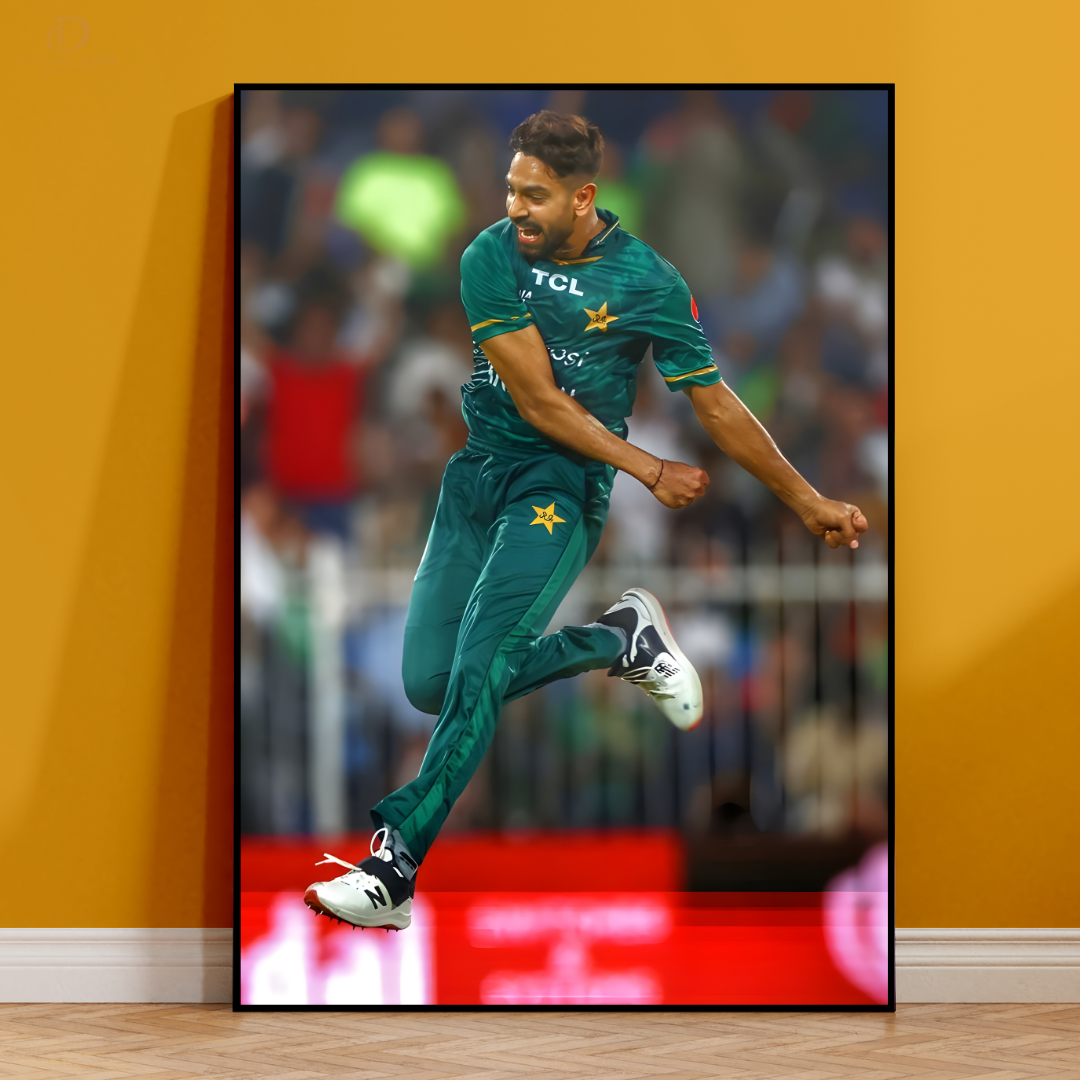 Haris Rauf - Cricket - Premium Wall Art
