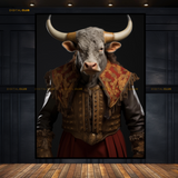 Royal BULL - Animal & Wildlife Premium Wall Art