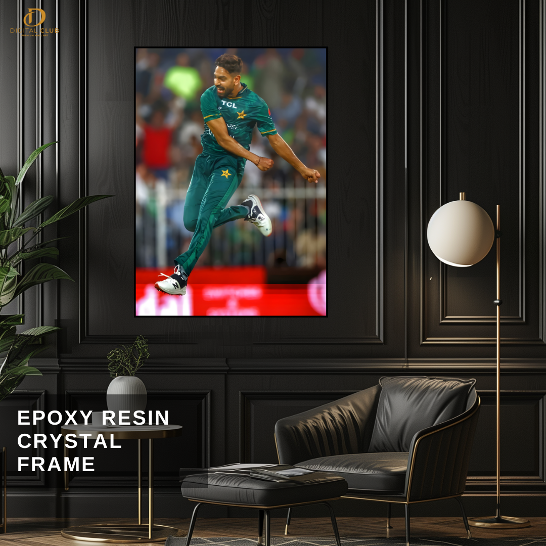 Haris Rauf - Cricket - Premium Wall Art