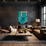 Louis Vuitton - Teal Artwork - Premium Wall Art