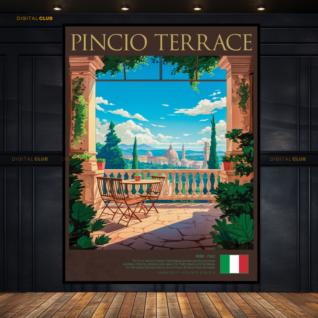 Pincio Terrace Premium Wall Art