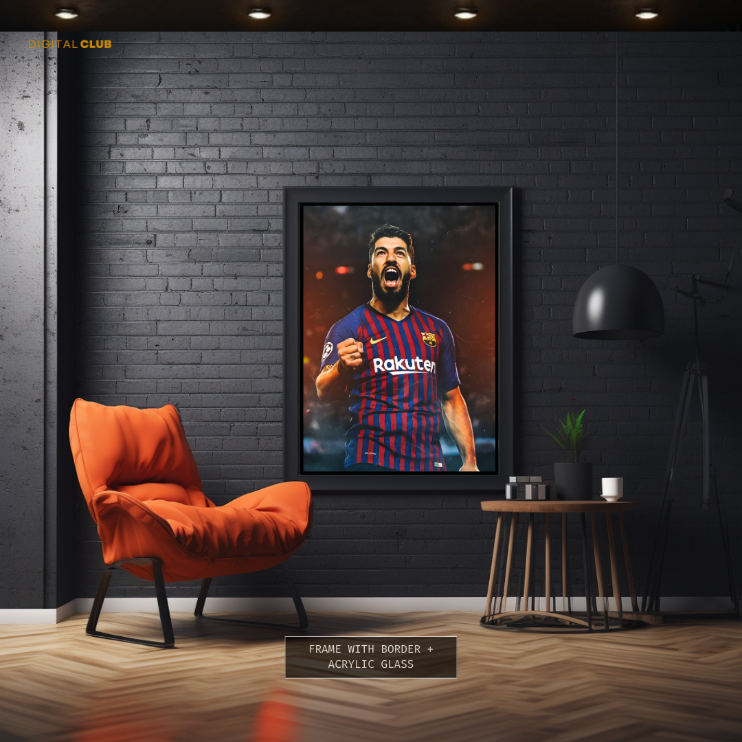 Luis Suárez Football Premium Wall Art