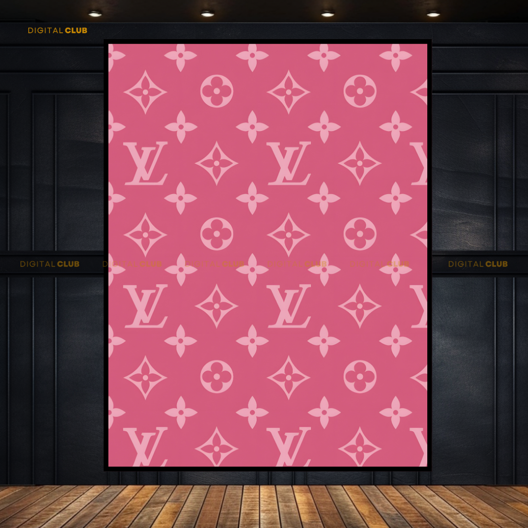 Louis Vuitton Pink Premium Wall Art