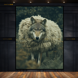 Fox Dressed as a Sheep - Animal & Wildlife Premium Wall Art