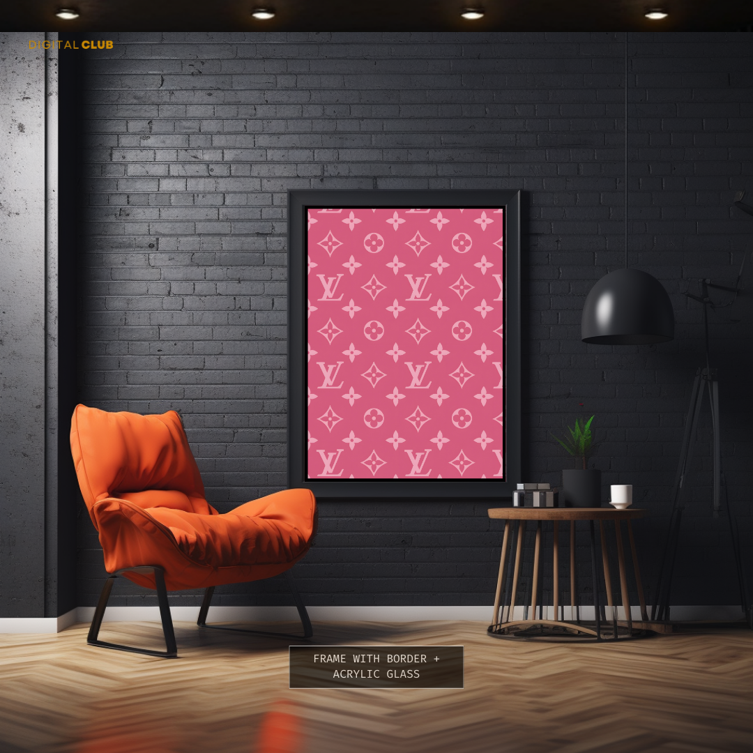 Louis Vuitton Pink Premium Wall Art