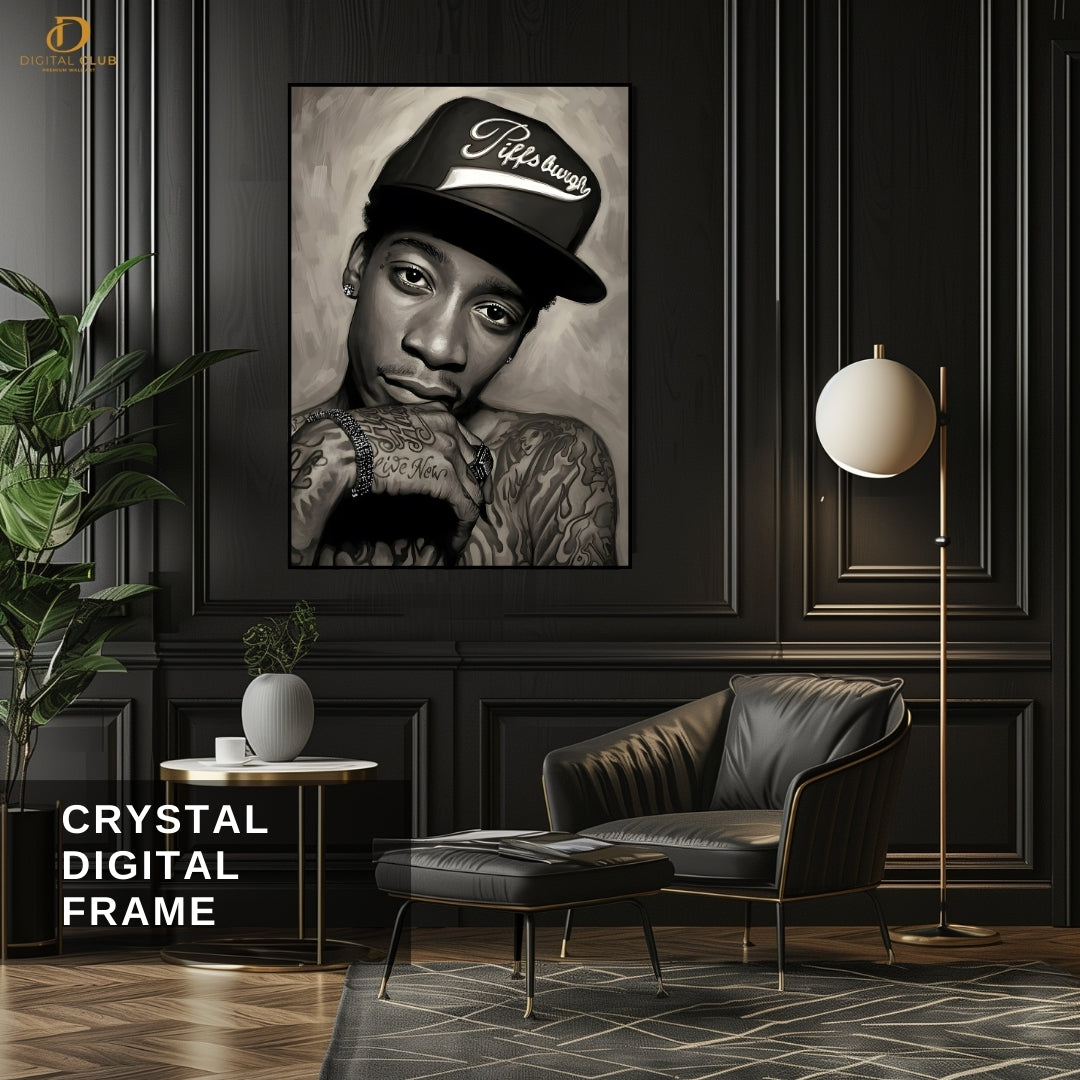 Wiz Khalifa - Music Artist - Premium Wall Art