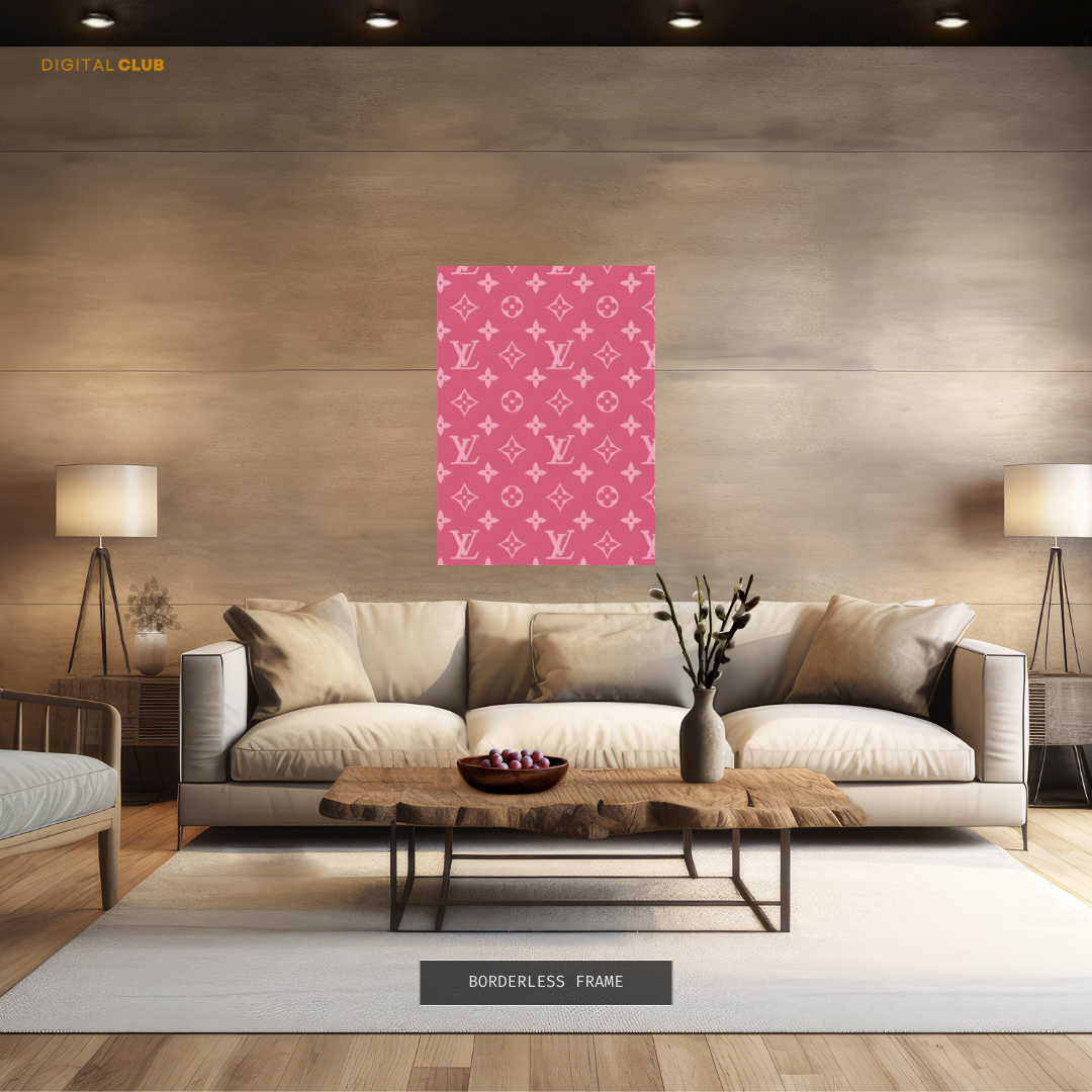 Louis Vuitton Pink Premium Wall Art